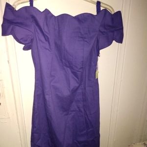 Vtg Victoria Secret Moda Int'l purple dress NWT size 10
